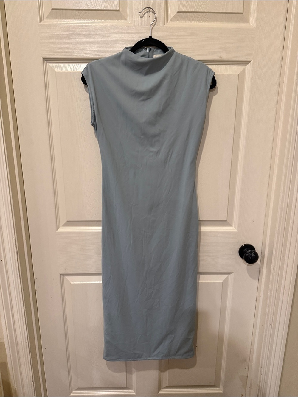 Open Edit smooth edit funnel neck midi dress, small - Picture 2 of 9